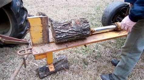 how to build a log splitter for a skid steer|skid loader log splitter attachment.